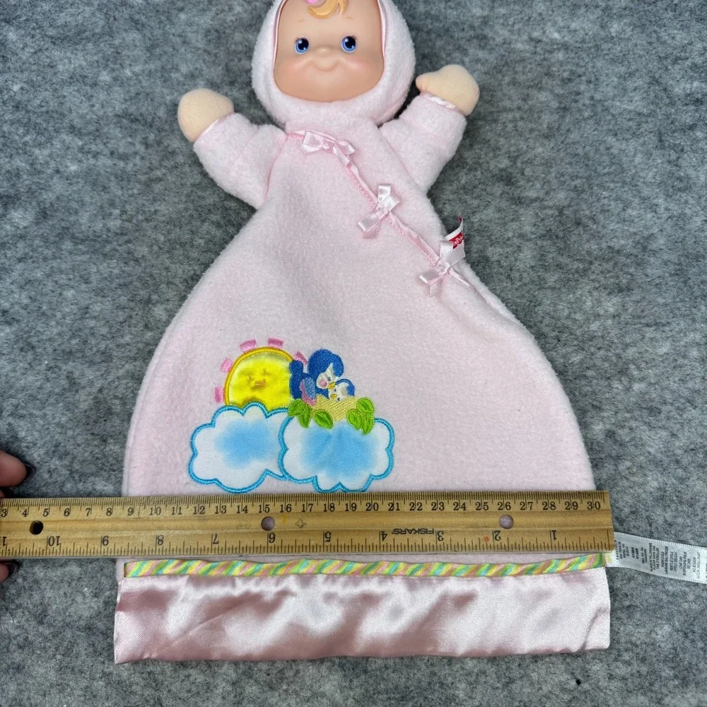 Fisher Price Flutterbye Dreams Pink Fleece Doll Lovey Security Blanket 15
